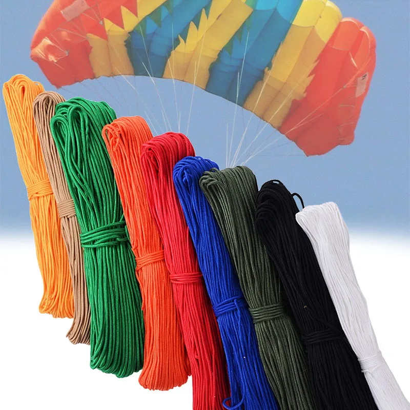 

Паракорд парашютный шнур диам. 1 мм-28 мм шнурок для выживания кемпинга палатки веревка для альпинизма плетеный браслет веревка для пешего ту...