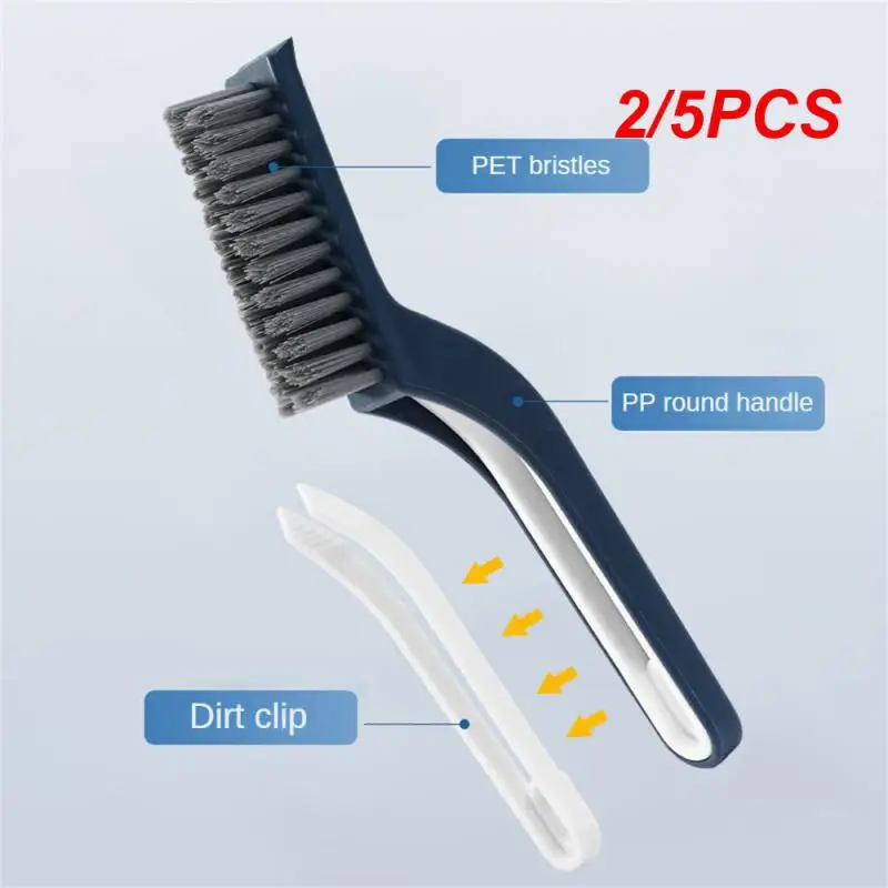 

2/5PCS Bathroom Gap Cleaning Brush Gap Brush Chuck Small Clip Hair Window Cleaner Brush Kitchen Multifunctional Ground Seam