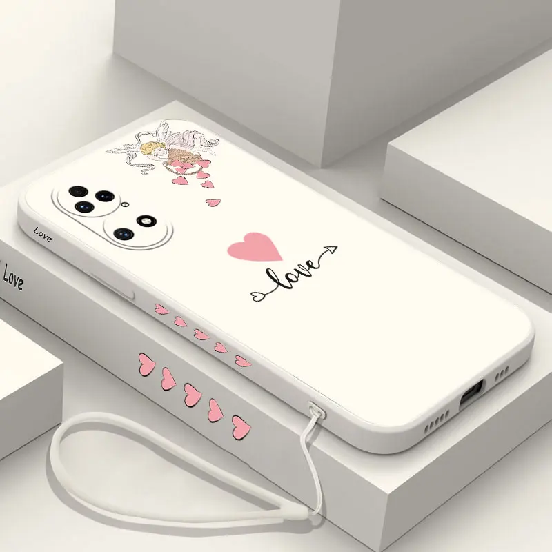 

Love Angel Phone Case For Huawei P40 P30 P20 Pro Lite Nova 10 10SE 9 9SE 8 8i Mate 40 30 20 Pro Lite 5G P Smart 2021 Cover