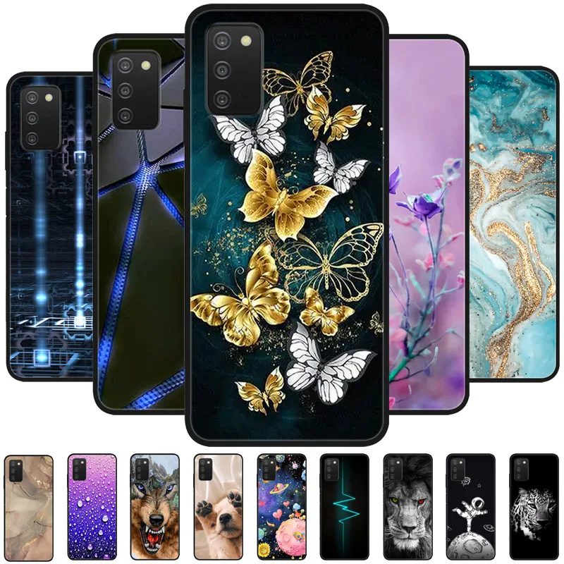 Чехол для Samsung A03s модный противоударный мягкий силиконовый чехол из ТПУ телефона