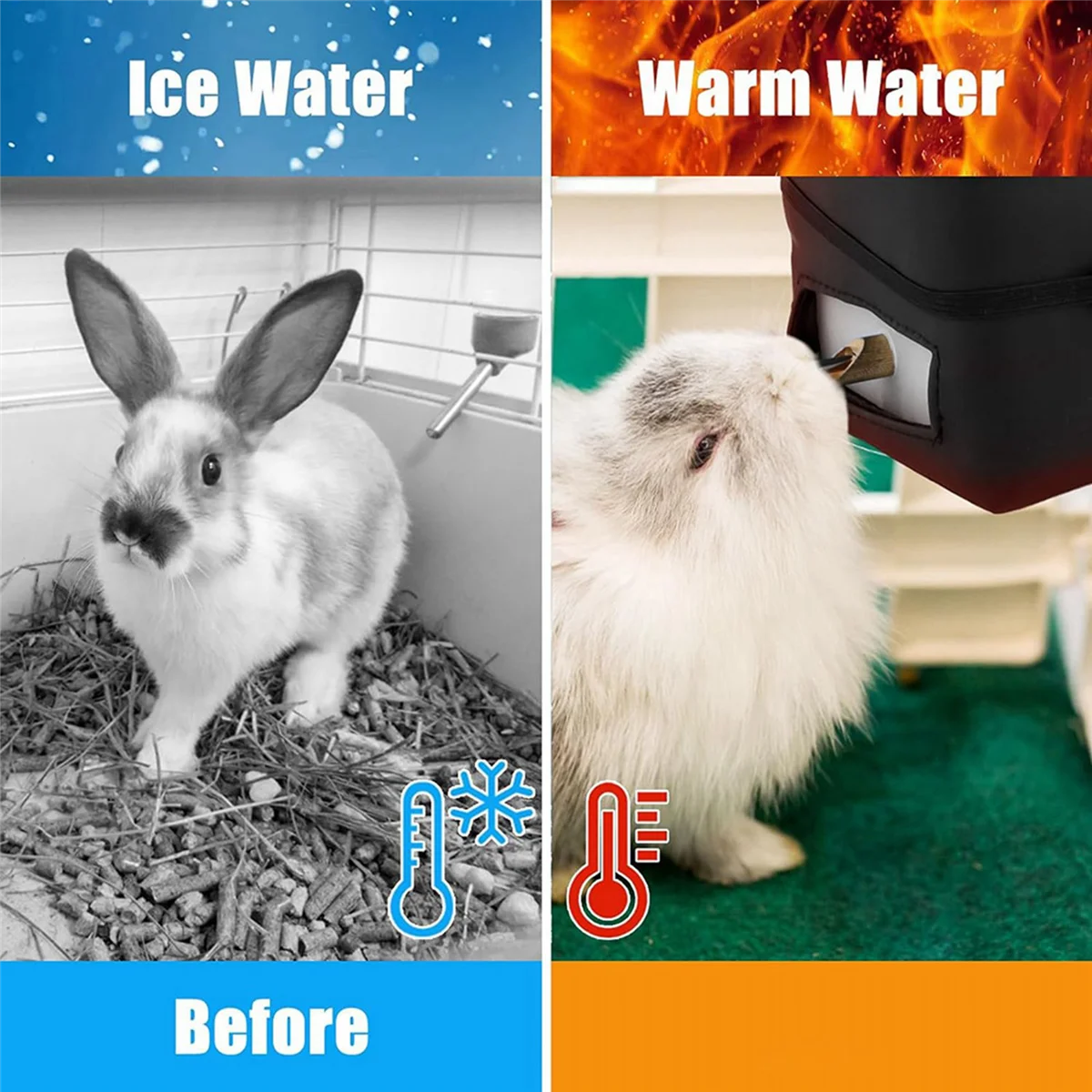 Бутылка для воды с подогревом бутылка без капель на 32 унции кроликов хомяков