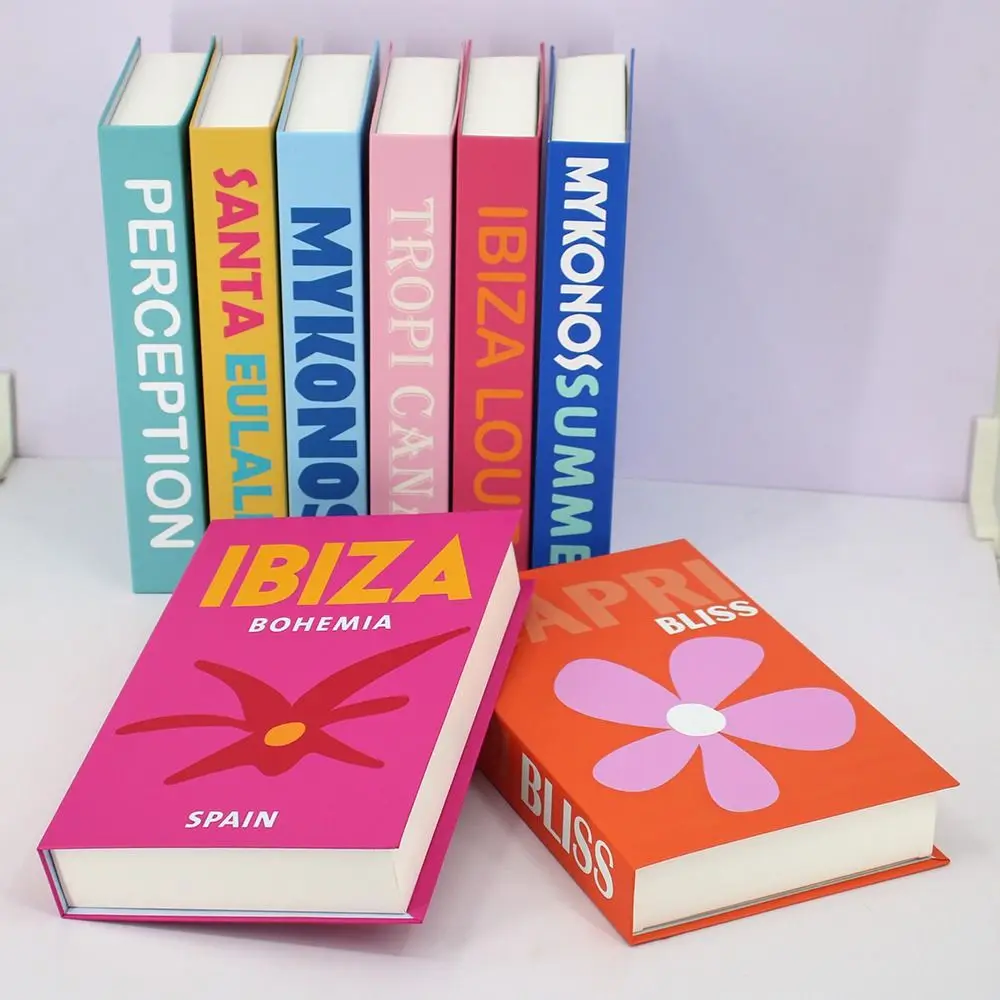 Искусственные книги в скандинавском стиле для детской декоративной украшение