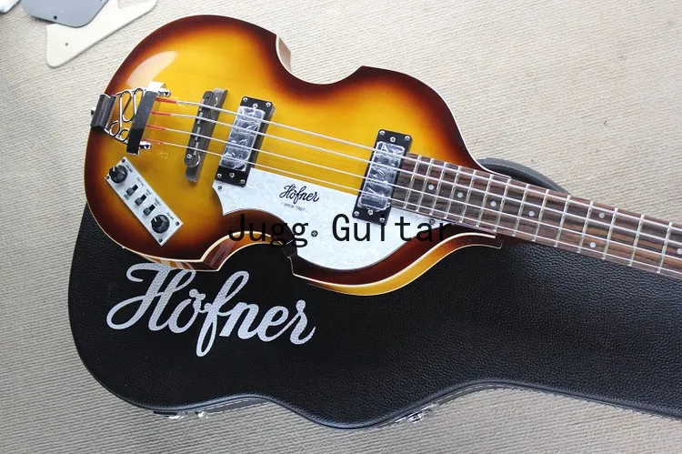 

4 Strings Hofner McCartney H500/1-CT Contemporary BB2 Violin Guitar Tobacco Sunburst Electric Bass Flame Maple Top & Back