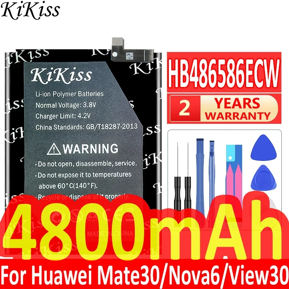 HB 486586 Портативный аккумулятор ECW KiKiss 4800 мАч для Huawei Mate 30 pro Nova6 SE Honor VIew V30/P40 Lite 4G JNY-L01A