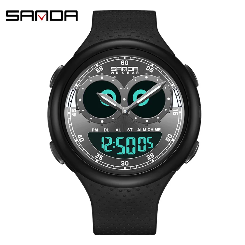 

Sanda Hot Selling New Electronic Watch Outdoor Glow Waterproof Trend Korean Edition Men's and Women's Watch