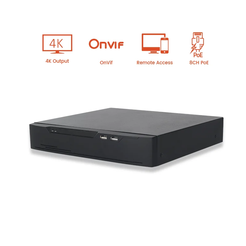 Фото 8-канальный IP-видеорегистратор 4K UHD POE для систем видеонаблюдения, совместимый с NDAA, OEM/ODM №3