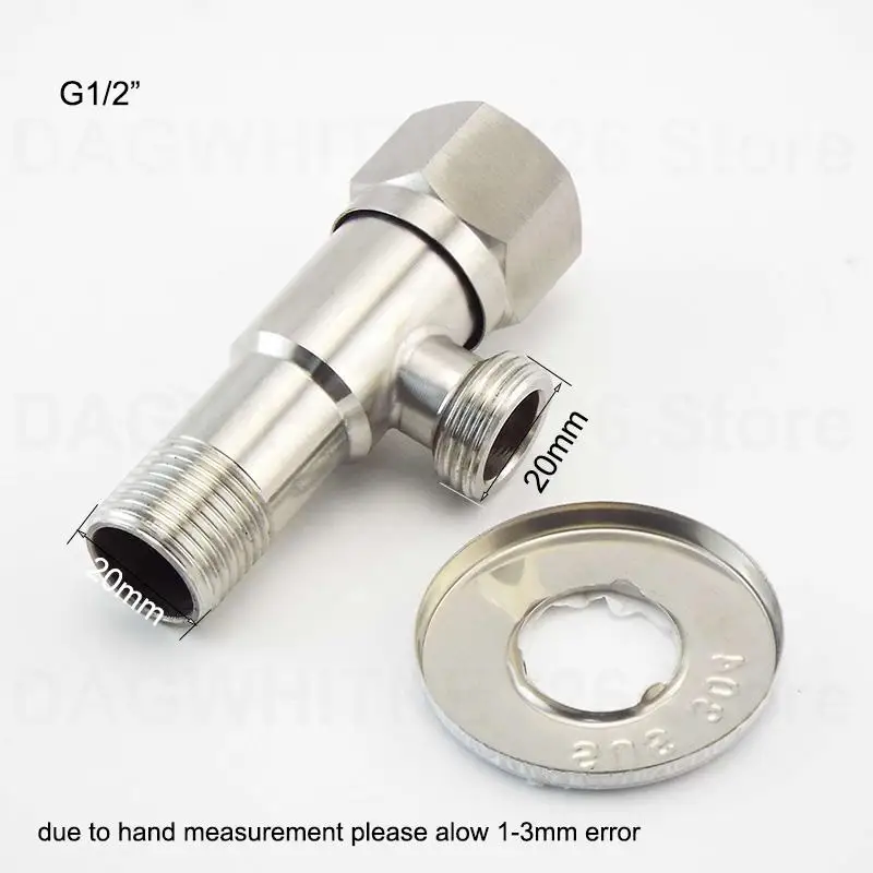 Клапаны Стопорные из нержавеющей стали 304 G1/2 20 мм для холодной и горячей воды