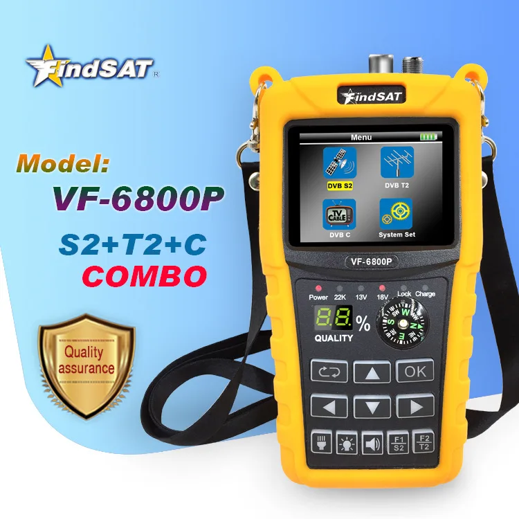 

Findsat VF-6800P DVB-S2/C/T2 combo Satellite Meter Satellite Finder v8 finder Better SATLINK WS-6906 6916 ST-5150 WS-6933