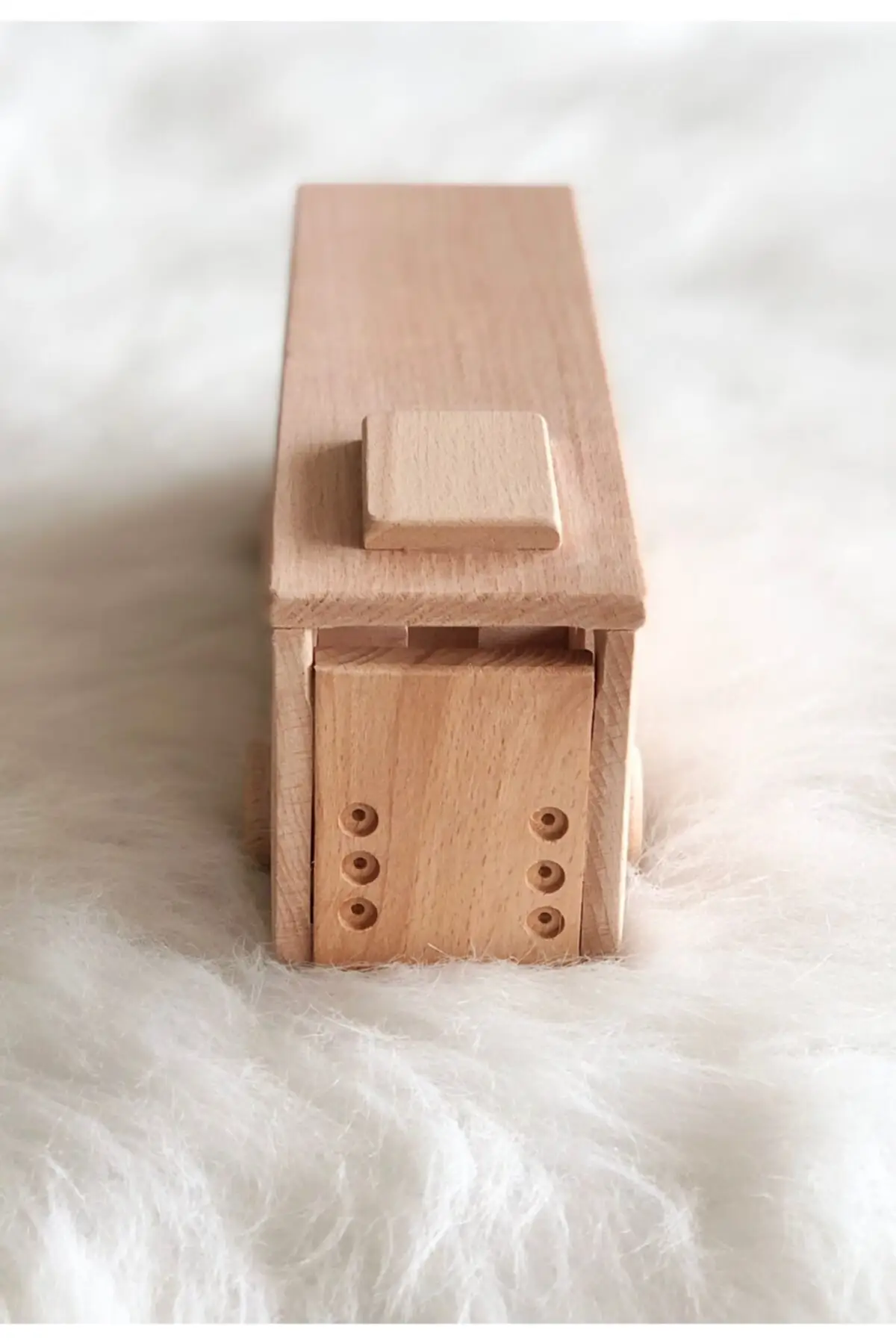 100% натуральный деревянный автомобиль с автобусом ручной работы для детей