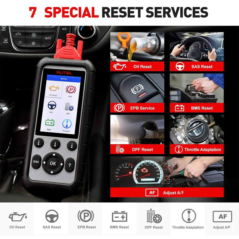 Сканер Autel MD806 Pro Full OBDII считыватель любых кодов системы 7 специальных функций