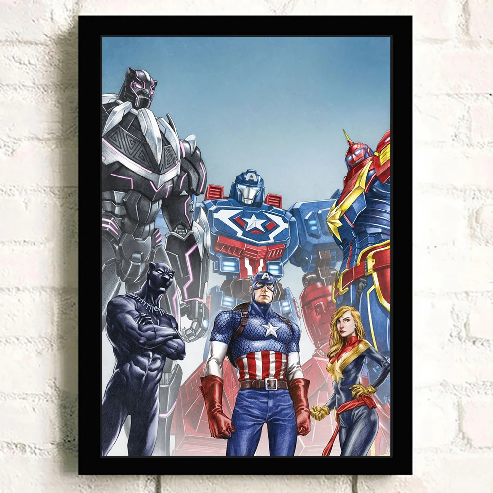 Суперручная картина из искусственной кожи Marvel рисунок Железного человека Бэтмен