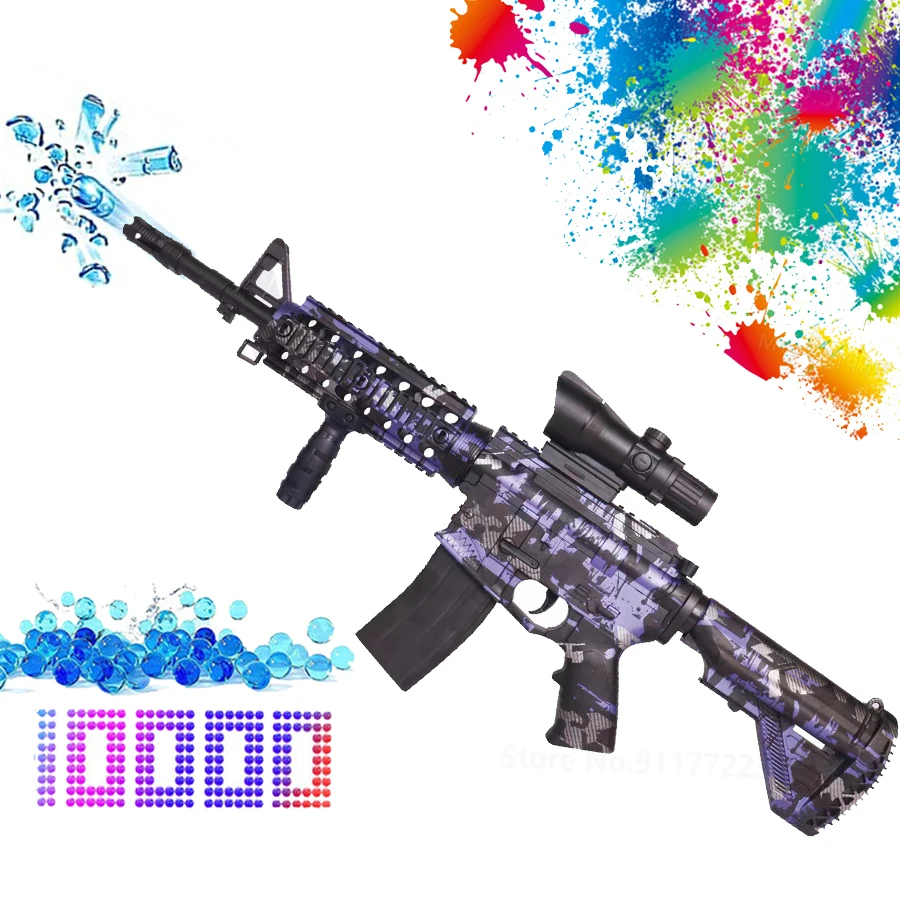 

M4A1 Electric & Manual Gel Blaster Water Toy Gun M416 Automatic Splatter Ball Rifle Paintball Airsoft Pistol For Boys