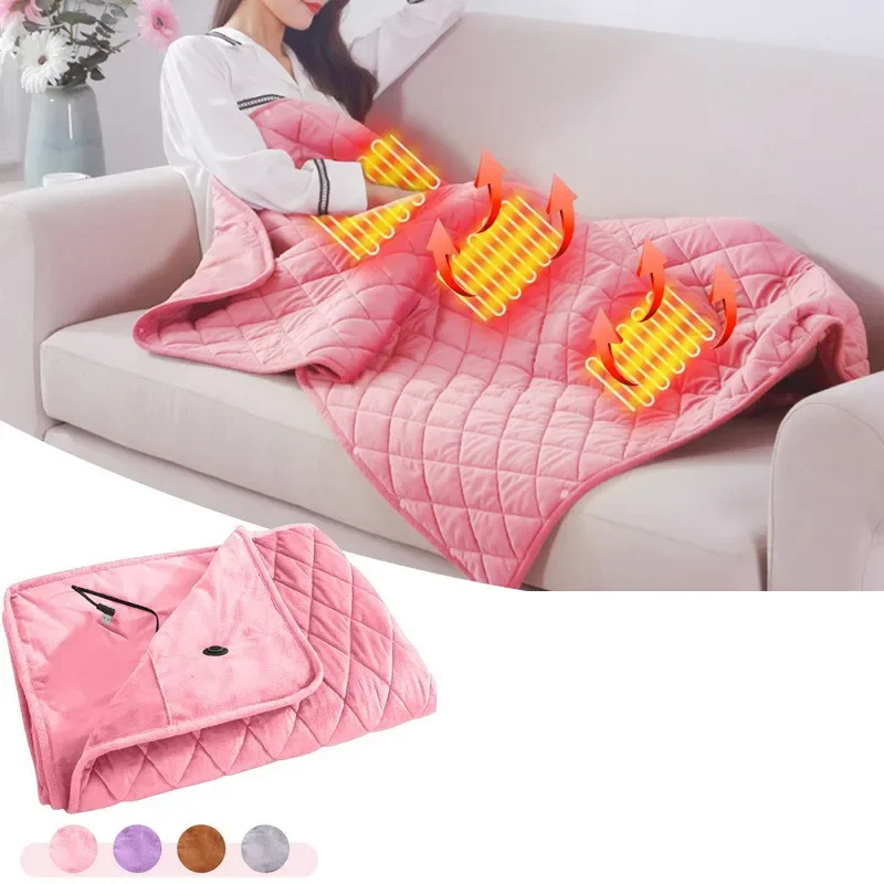 

NEW 5V USB Large Blanket Winter Warm Blanket Powered By Power Bank Bed Warmer Usb Heated Blanket Body Heater
