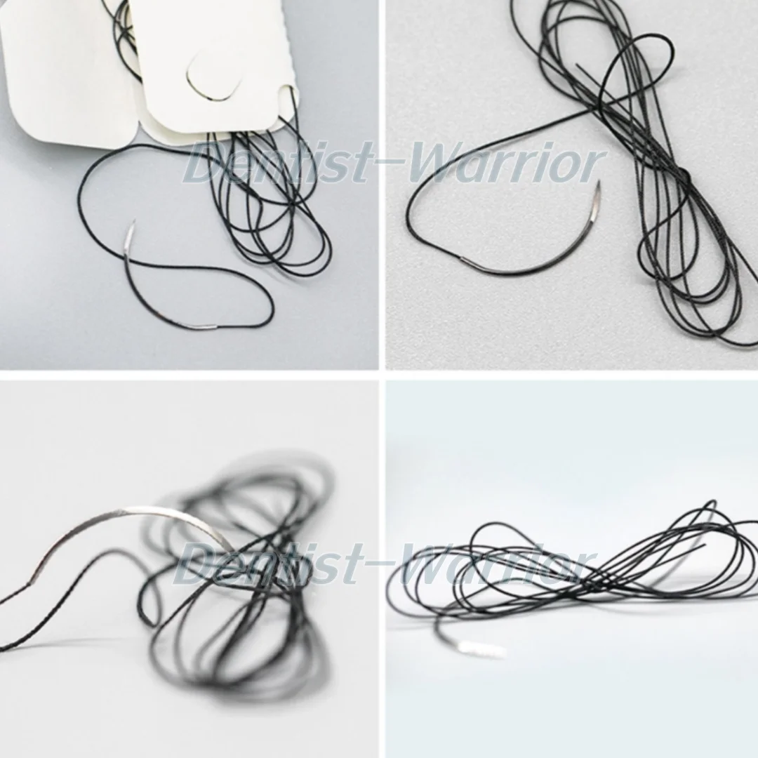 50 шт. стоматологические шовные плетеные невпитывающие игольные практические