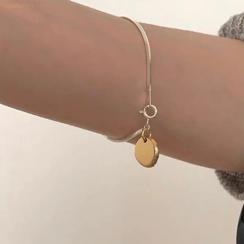 

New Hip Pop Simple Round Chain Bracelet Ladies Bracelet New Fashion Fashion Jewelry Friends Gift Party Luxury Jewelry