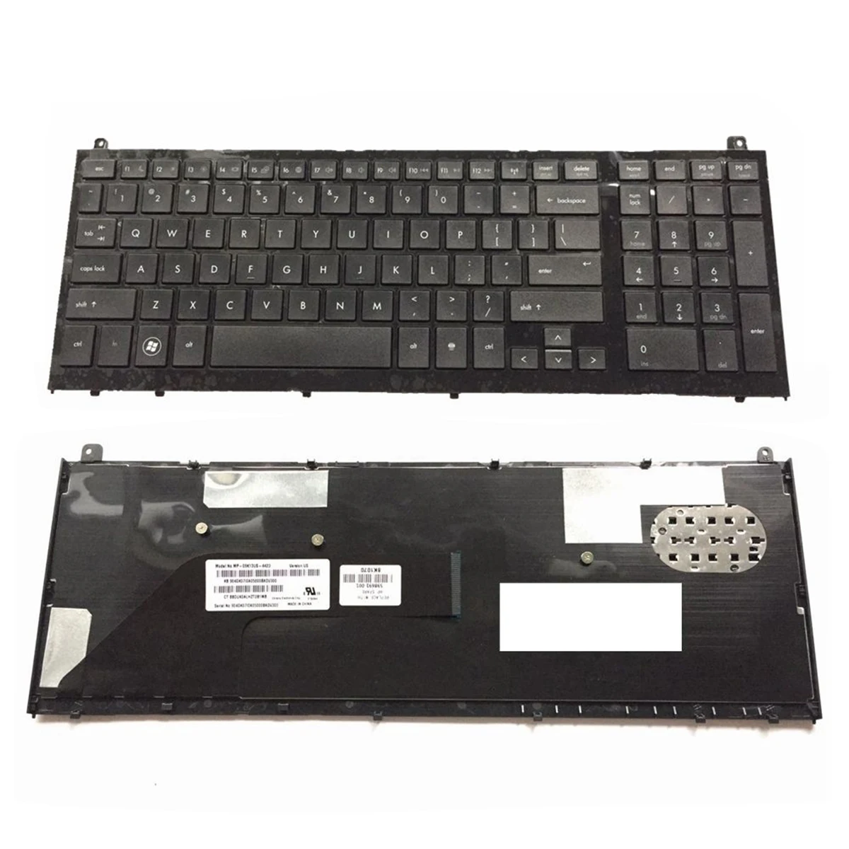 

New US black keyboard fit for HP ProBook 4520S 4520 4525S 4525 With Frame English