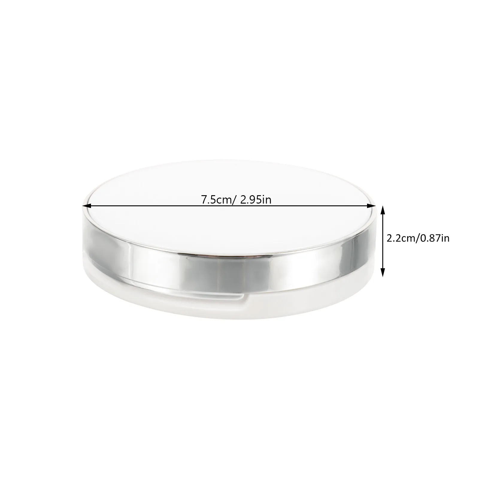 Набор из 2-х пустых футляров для тонального кремапудры, многоразовые, легкие, портативные, с аппликатором, для путешествий (art.: 3920d99c09748) - 3920d99c09748