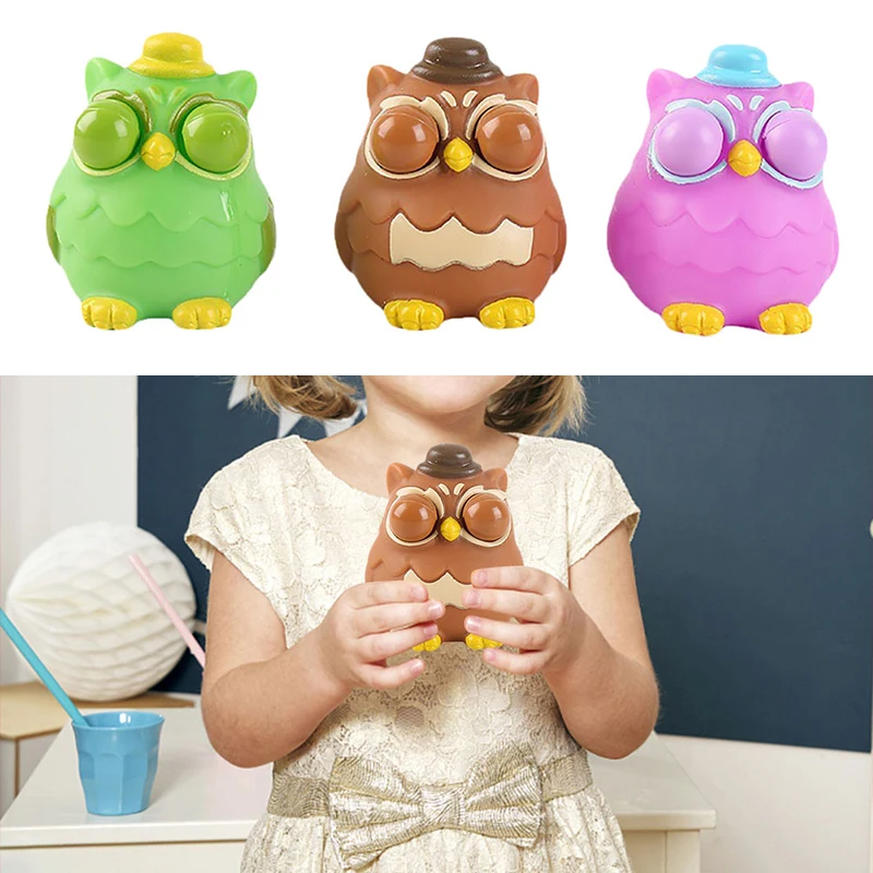 

Игрушка антистресс в виде совы, моющаяся мягкая клеевая термопластичная резина, игрушки для упражнений на палец, портативные сжимаемые игрушки для снятия стресса, реквизит для игр, подарки для детей