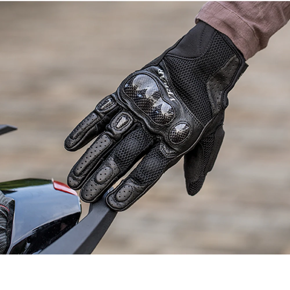 Мужские мотоциклетные перчатки VEMAR летние дышащие митенки из углеродного