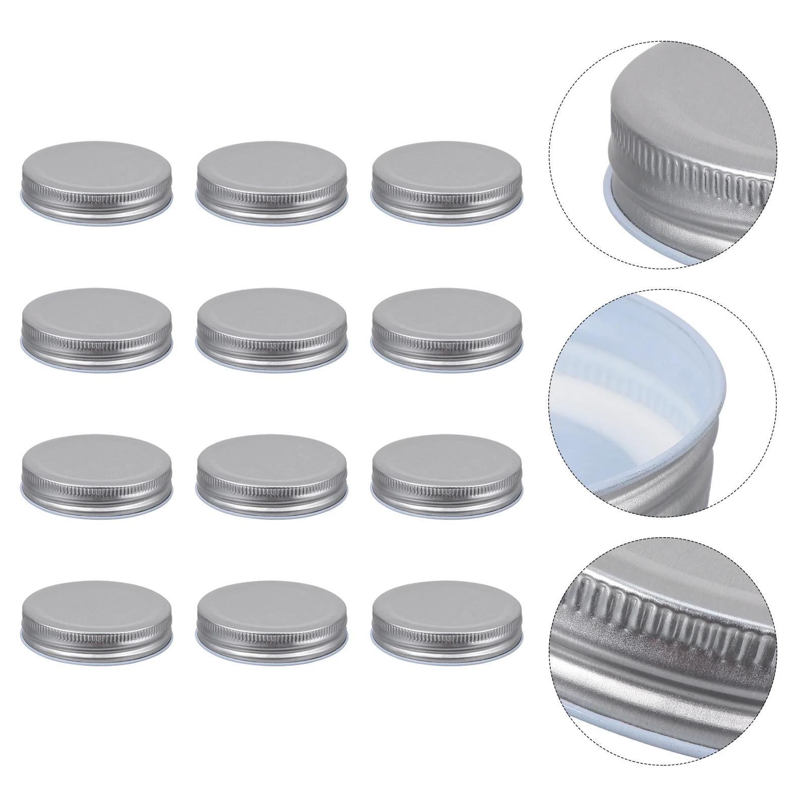 

16 Pcs Airtight Glass Jars Tin Lid Mushrooms Canned Soda Can Lids Bulk Jars Sprouting Strainer Lid Cover Mason Jar Lids