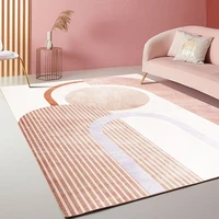 nordic pink abstract living room carpet princess style girl room cute rug bedroom romantic gradient simplicity bedside carpets