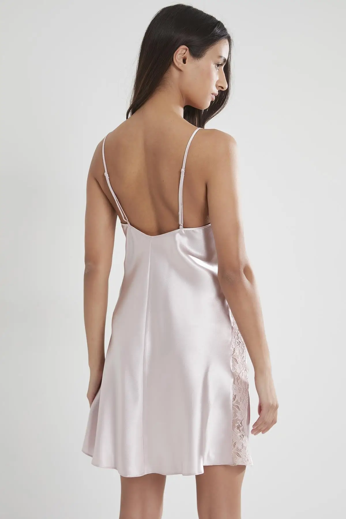

Women's Satin Ruched Nightly Sexy Nightgown
