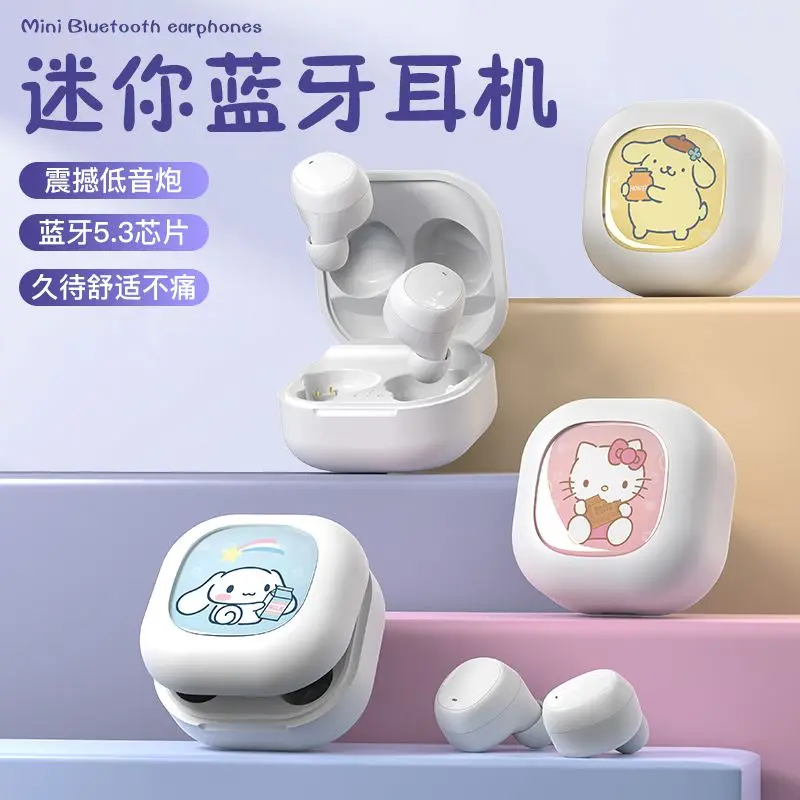 Новая беспроводная мини-гарнитура Sanrio с шумоподавлением Kuromi My melody Cinnamoroll