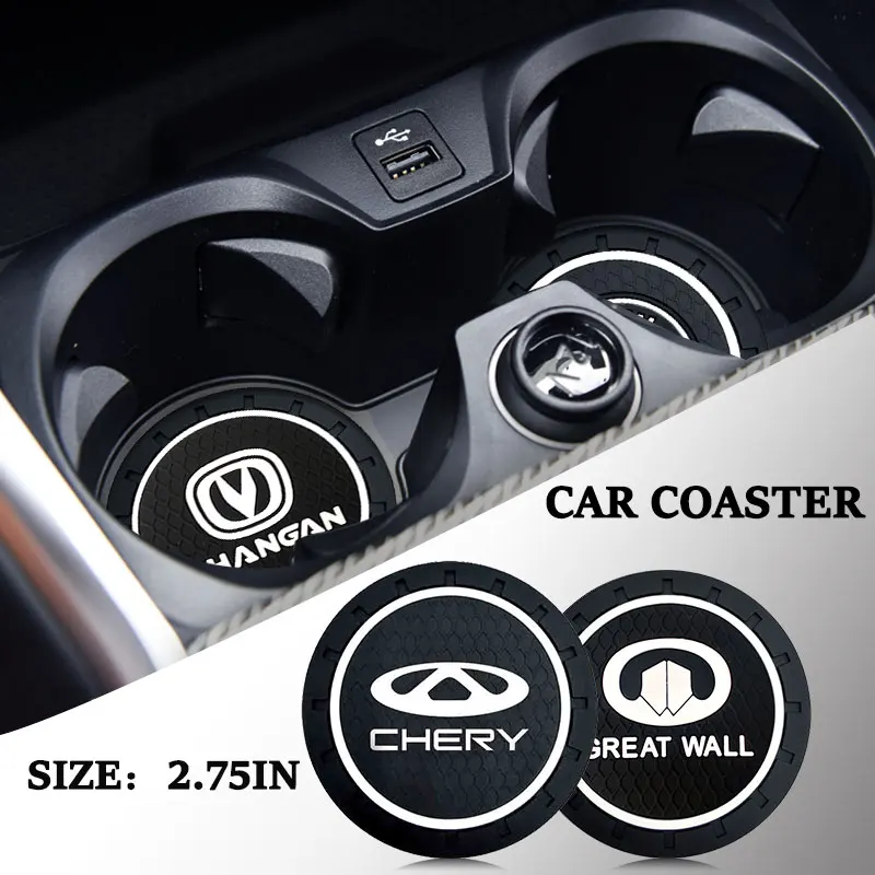 

1pcs Car Coaster Cup Holder Silicone Non Slip Pad for Saab 93 Aero Vector Sport Hatch Radio Pantalla Android 95 900 Accessories