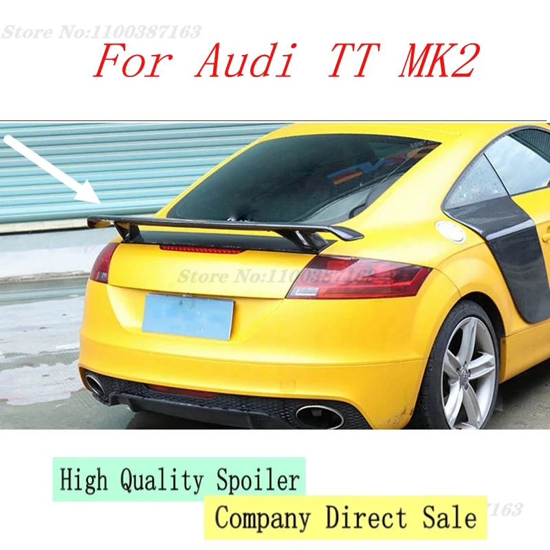 

Carbon Fiber Rear Trunk Spoiler For Audi TT MK2 Boot Wing Lip Decoration Body Kits Spoiler 2008 2009 2010 2011