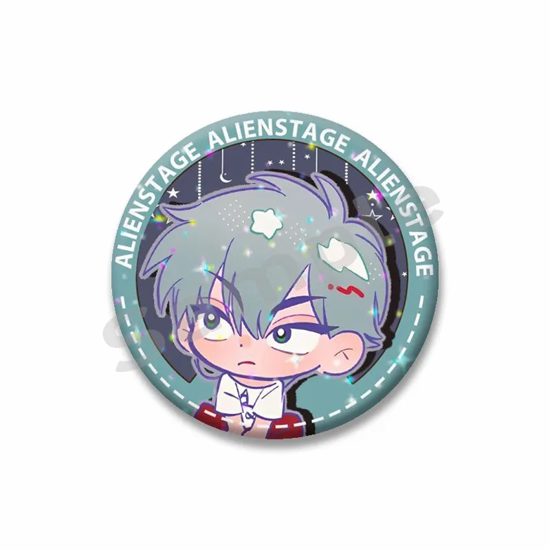Фото Корейские булавки для лацканов Manhwa Alien Stage Ivan Till Sua Mizi Icons, значок из мультфильма, жесть, круглая брошь на сумке, ювелирное изделие, подарок для друга №5
