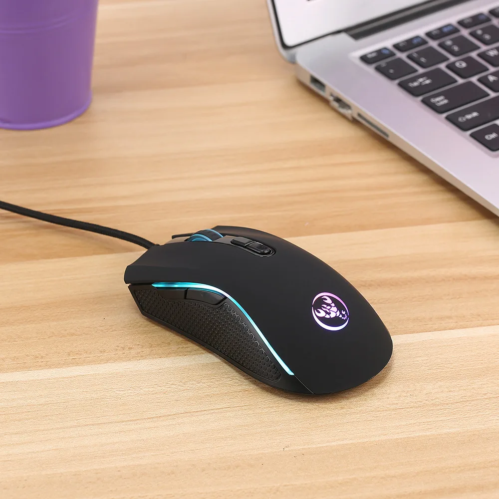 Мышь игровая Проводная с подсветкой 3200 DPI 7 цветов