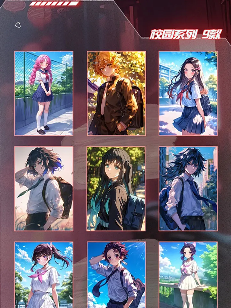 Доски Dika Wave 2 Demon Slayer коллекция Nezuko Shinobu японское аниме Kimetsu Yaiba коробка-бустер Tcg