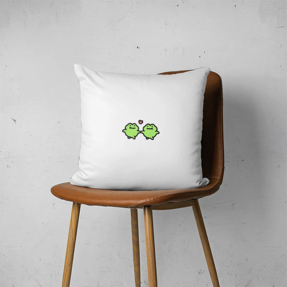 

FROG PILLOW 158 Customizable Bedroom Bed Sofa Hotel Car Lumbar Pillow Fashion Decorative Cover