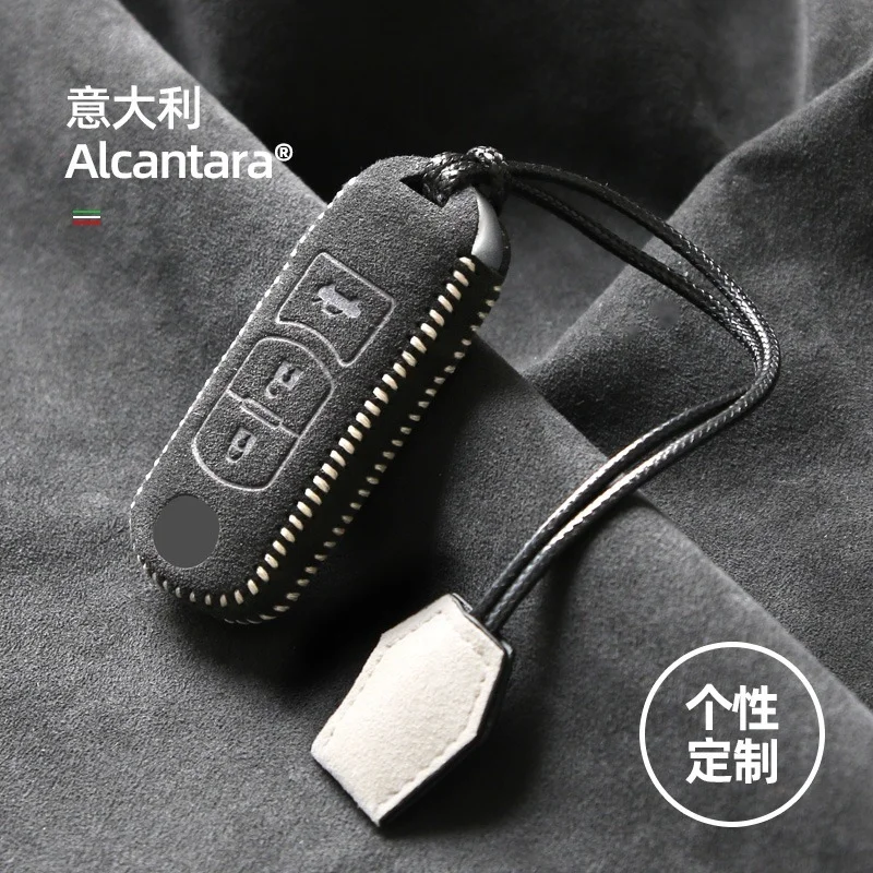 

Customized High-end Alcantara Suede Key Chains Key Case for Mazda3 Axela Mazda6 Cx4 Cx5 Atenza Cx30 Car Accessories
