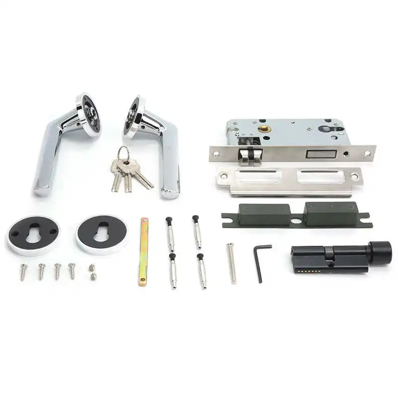 

Замок дверной из алюминиевого сплава с ключом, набор для домашней конфиденциальности, для спальни, ванной