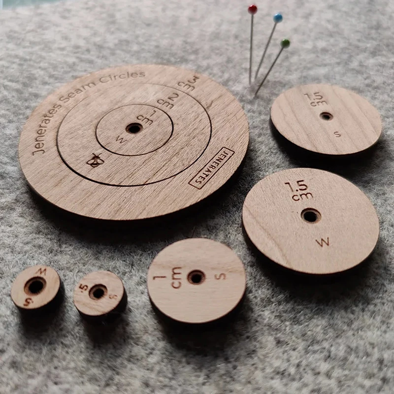 Круги для швов Jenerates набор игрушек шаблонов квилтинга с деревянными кругами