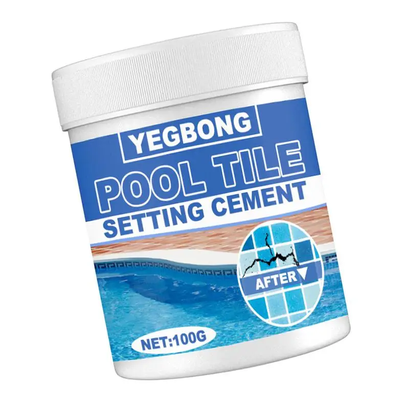

Pool Tile Repair Tile Repair Powder Easy To Use Tile Adhesive For DIY Repairs Low-odor Bathtub Paint Porcelain Fix Kit