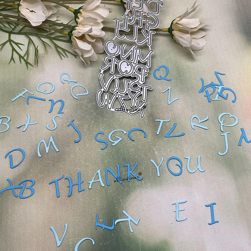 

New English alphabet letter DIY Craft Metal Cutting Die Scrapbook Embossed Paper Card Album Craft Template Stencil Dies