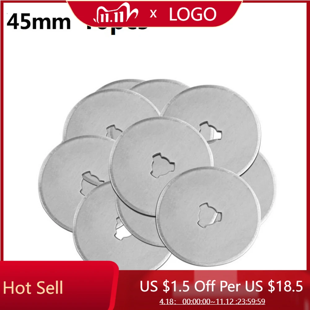 

Circular Rotary cutter blades Refill Sewing Fabric Cutting Tool 10pieces