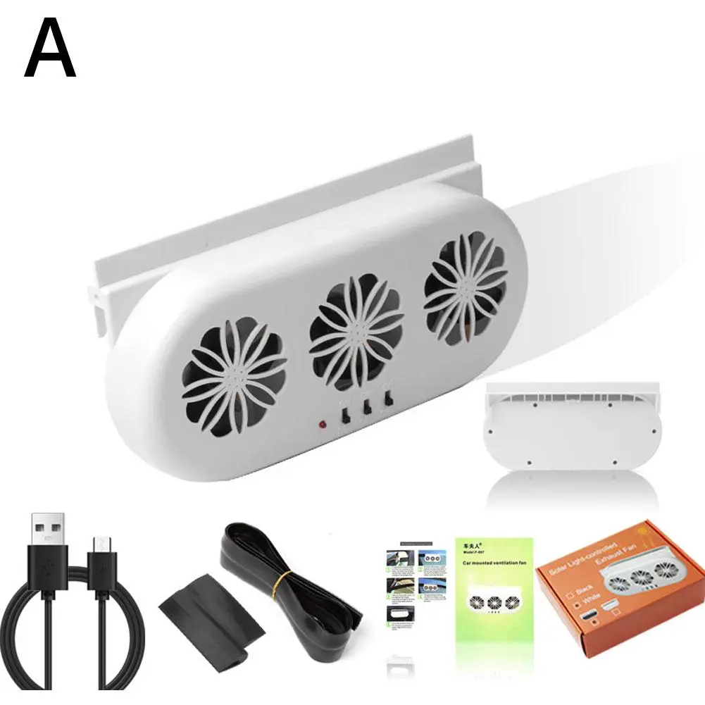 

Вентилятор для выхлопных окон автомобиля, кулер для циркуляции воздуха внутри автомобиля, охлаждающий вентилятор с радиатором, энергосберегающий автомобильный вентилятор на солнечной батарее