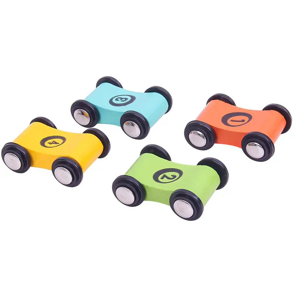 

4 Pieces Mini Racing Track Toy Lightweight Interesting Ramp Racer Toy Set Colorful Game Toys Interactive Toy for Children Home