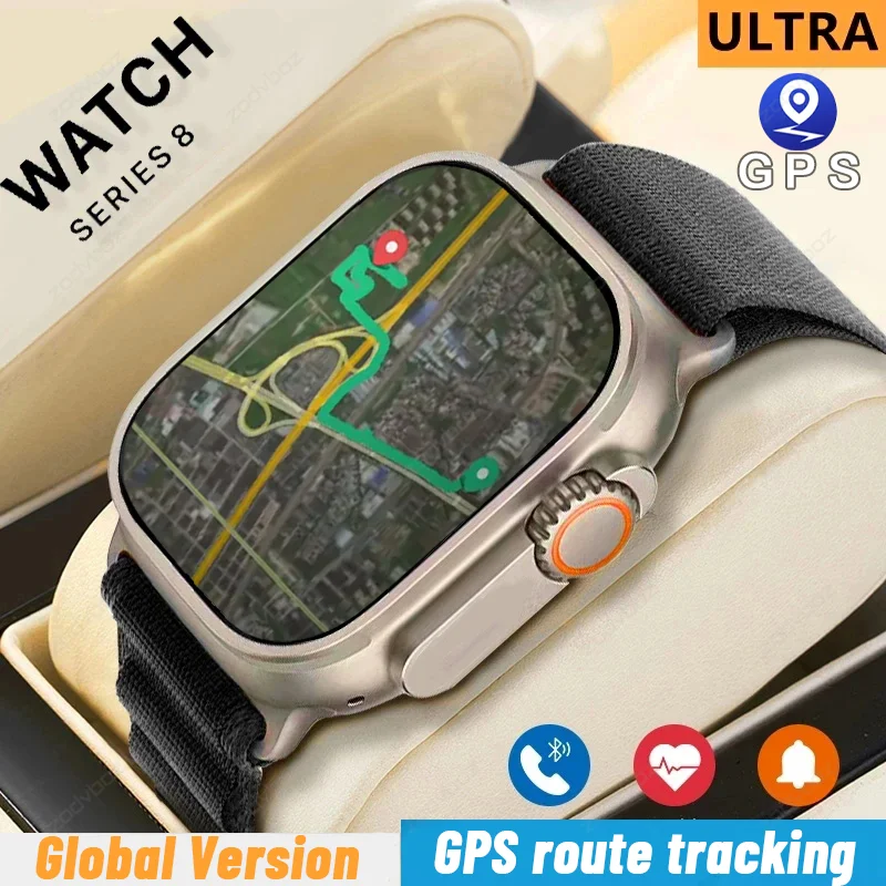 

PK HK8 PRO MAX 2023 New GPS Smart Watch Men Voice Call Sport Watches Women Game Compass Waterproof Smartwatch For Apple Ultra 9