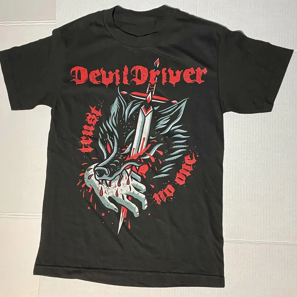 Рубашка Devildriver-Trust один подарок для фаната черная все размеры от S до 5Xl QQ1148