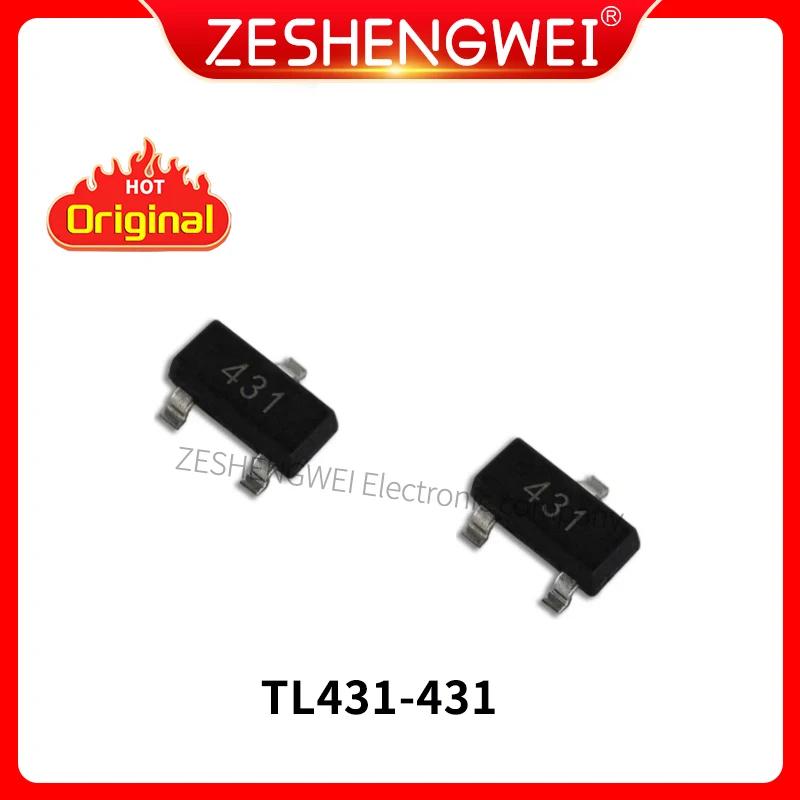

50PCS TL431 431 SOT23 SOT SMD Voltage Regulator new voltage regulator IC In Stock