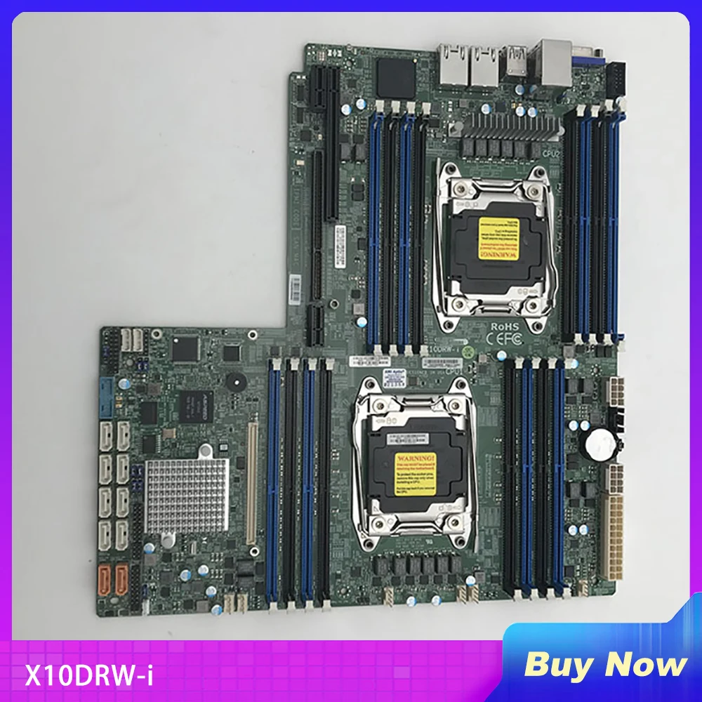 X10DRW-i Industrial Package Motherboard For Supermicro Dual Server C612 2011 E5-2600 16 DIMMs 2400MHz DDR4 WIO