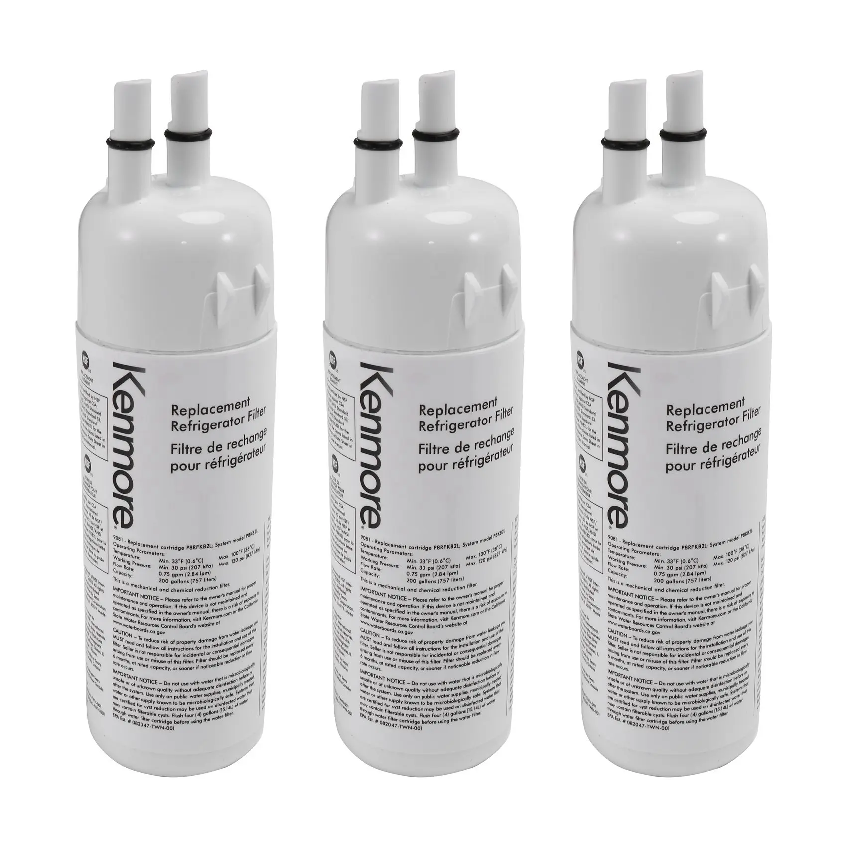

Refrigerator Filter Elements Water Filter Replacement for W10295370A, EDR1RXD1, 9081, FIlter 1, P8RFWB2L, P4RFWB