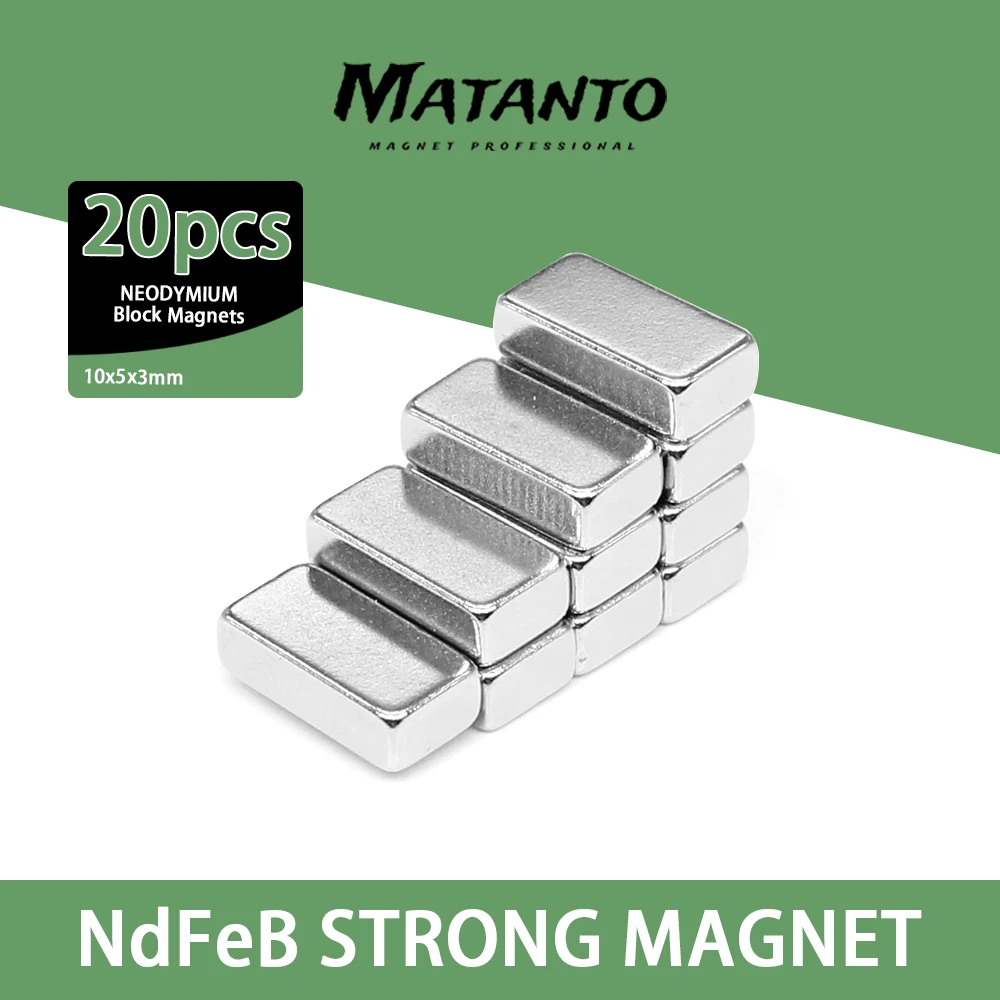 

20/50/100/200/300pcs 10x5x3 mm Cuboid Block Magnets 10mmX5mm Neodymium Magnet 10x5x3mm Permanent NdFeB Strong Magnet 10*5*3 N35