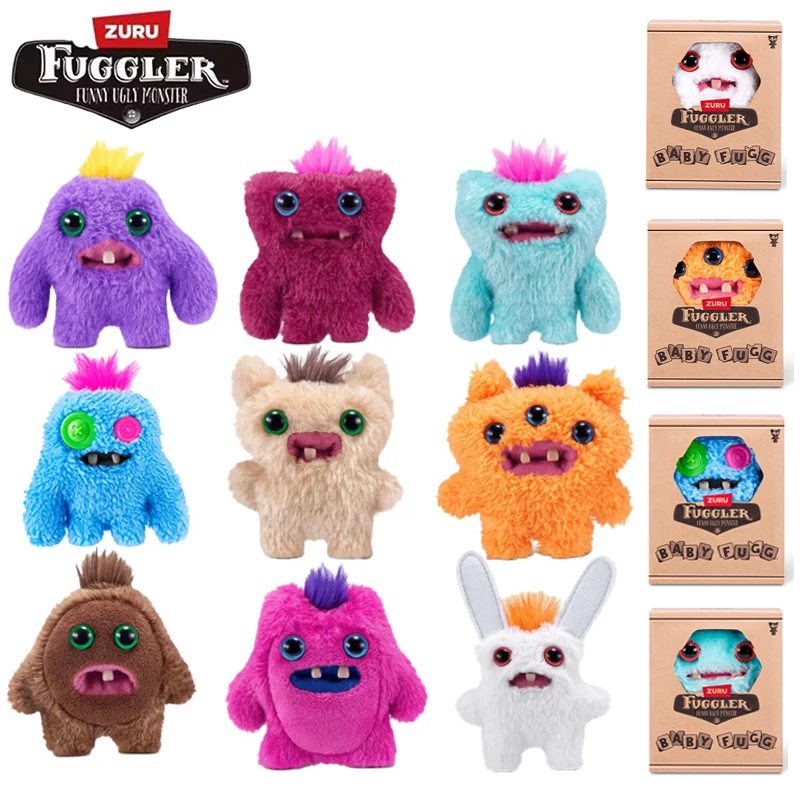 Фото Новый Fuggler Baby Fugg серии 4-го поколения, мини-мягкая плюшевая кукла, зубы, монстр, уродливые, милые, забавные, горячие игрушки, детские рождественские подарки №1