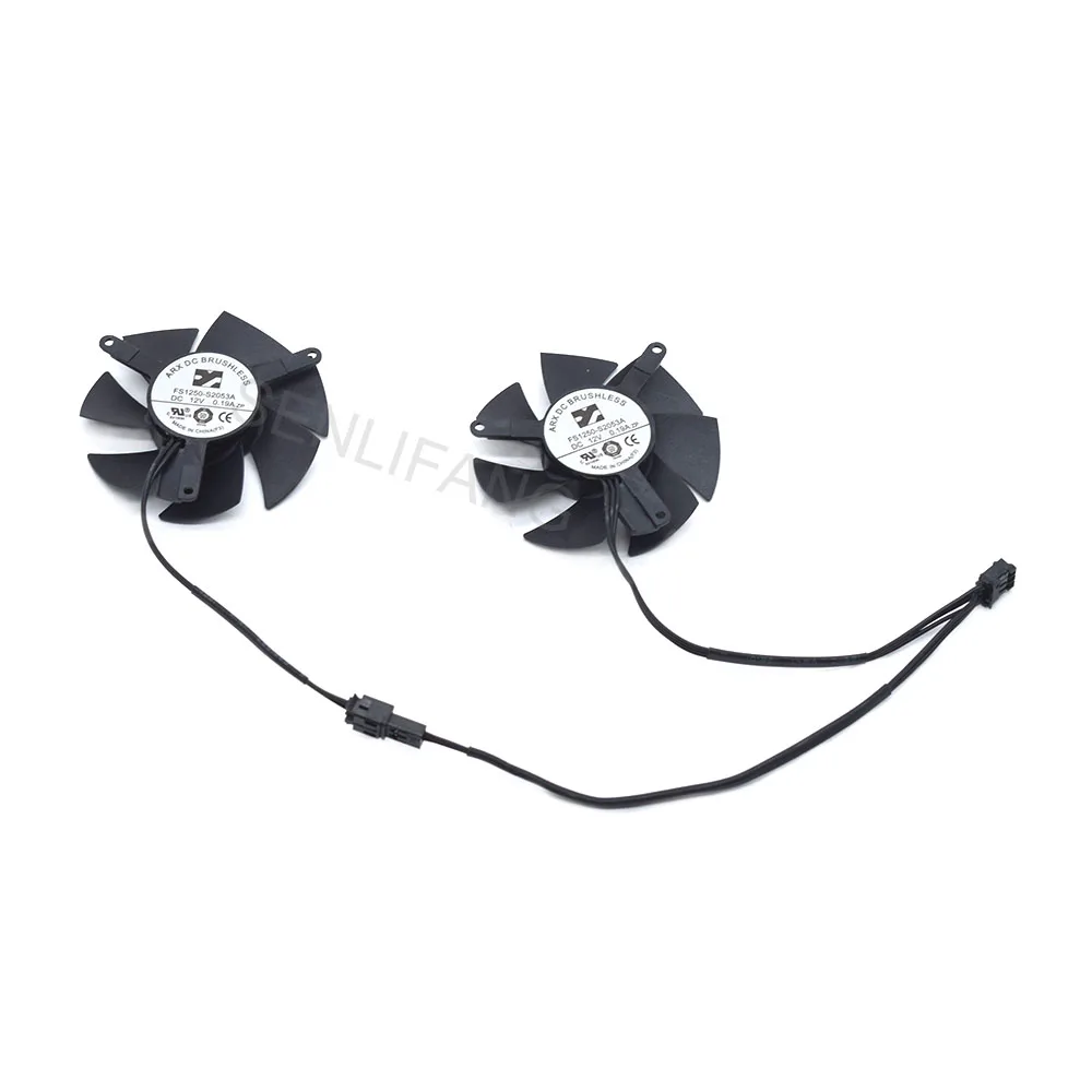 Фото FS1250-S2053A 12V вентилятор для Gigabyte GTX1650 1630 4 Гб OC низкопрофильный охлаждающий охладитель видеокарты 3Pin 0.19A 47 мм №2