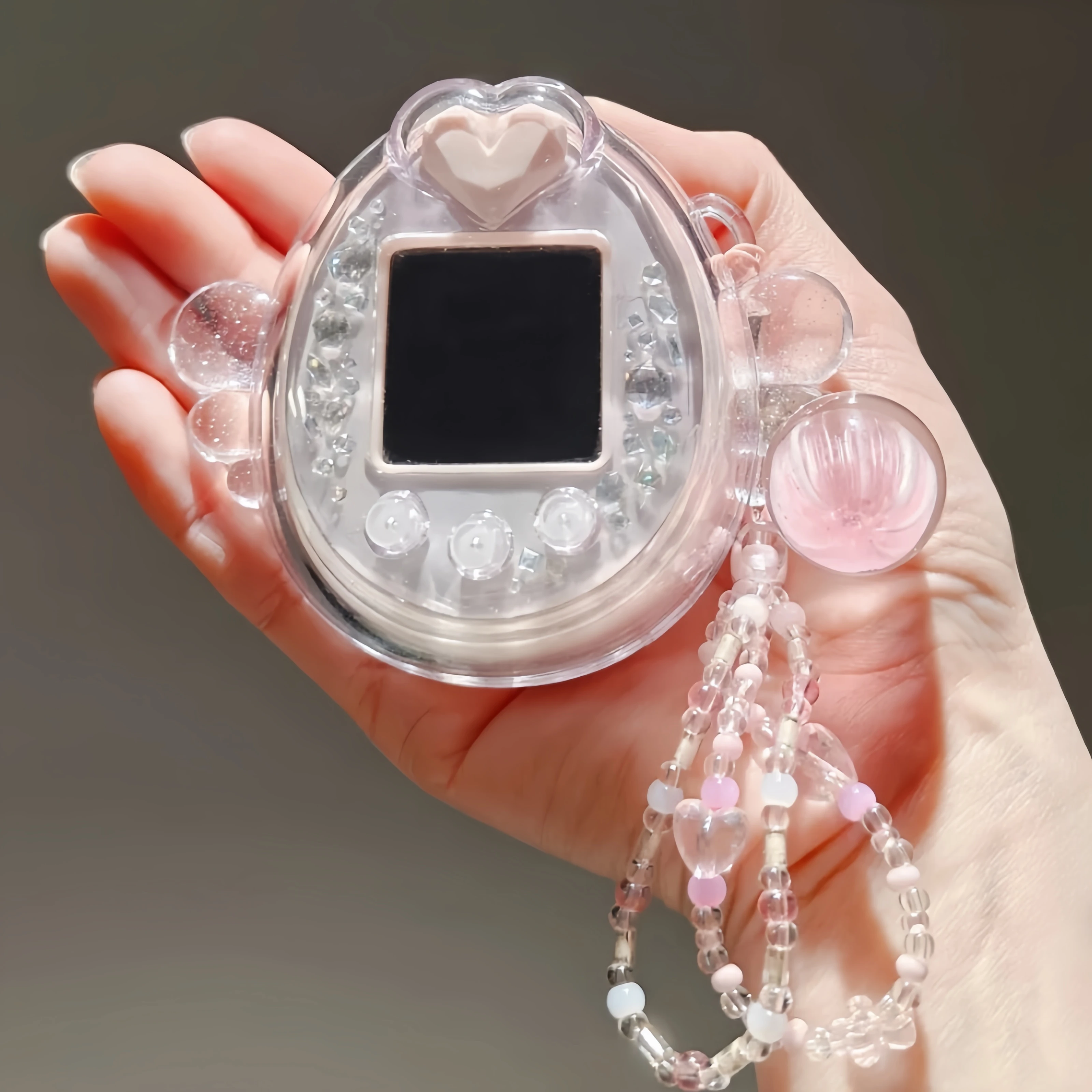 Фото Защитный чехол Ultra Clear Crystal Angel Heart для Tamagotchi Ps Id Idl Meets Mix 4u 4u Plus, прозрачный чехол с блестками №4